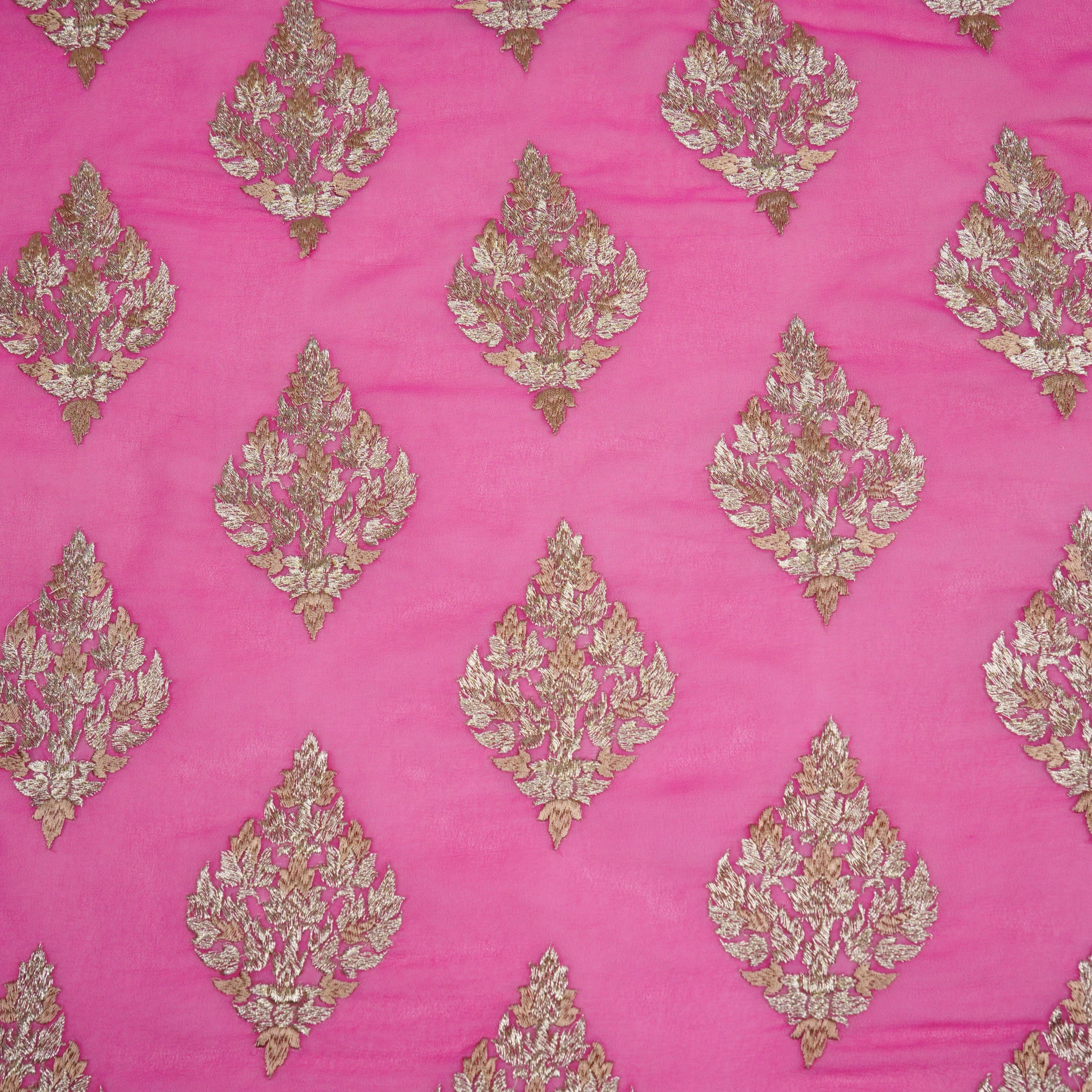 Naseem Rani Viscose Georgette Embroidered Fabric in Buta Pattern - Image 2