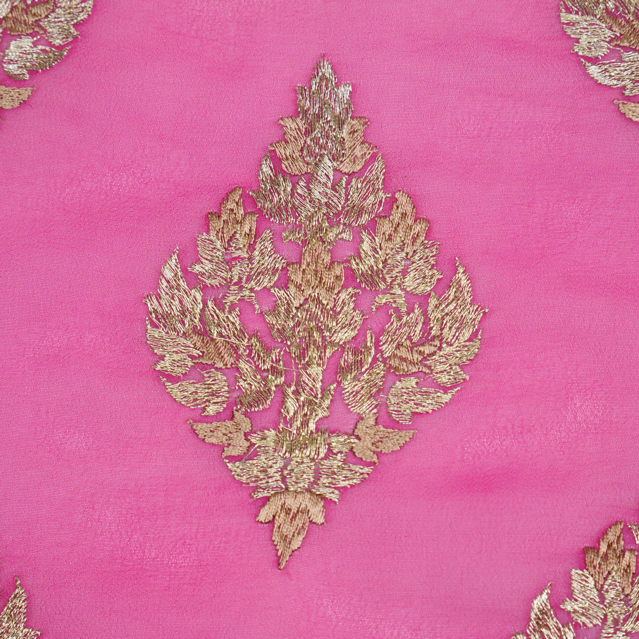 Naseem Rani Viscose Georgette Embroidered Fabric in Buta Pattern - Image 3