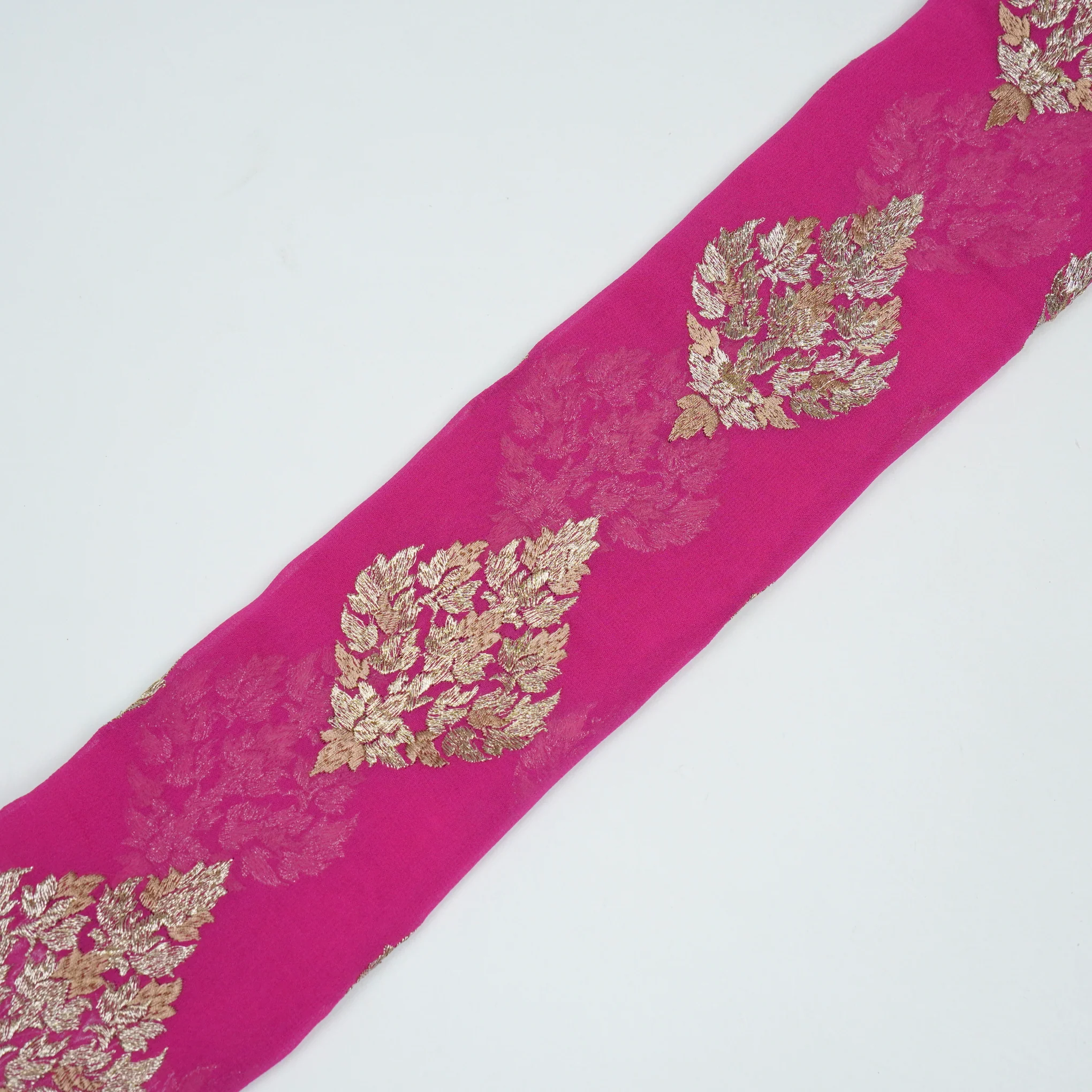 Naseem Rani Viscose Georgette Embroidered Fabric in Buta Pattern - Image 4